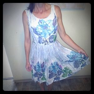Vintage flower summer dress